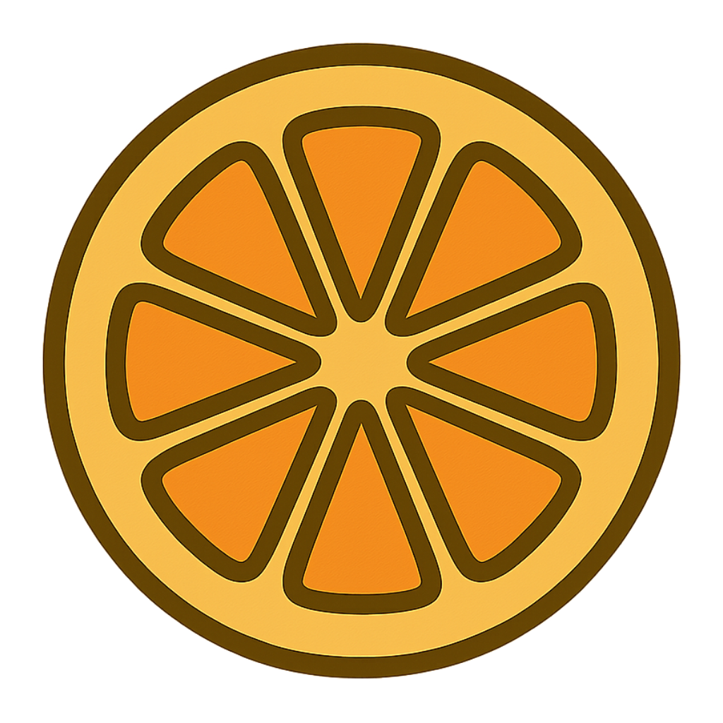 orange sticker
