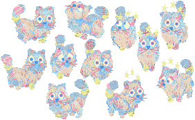 pastel dream jellybean cats