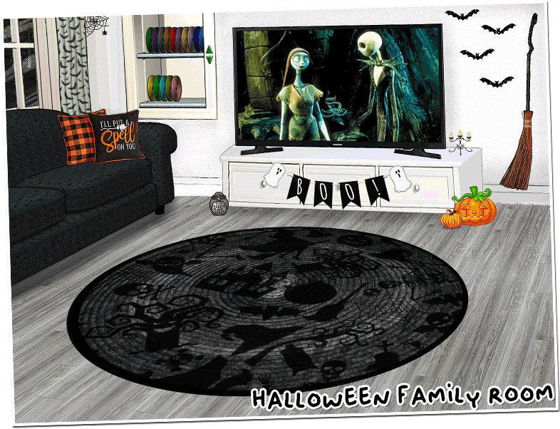 halloween family room