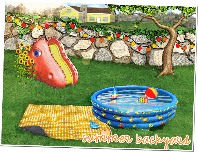 summer backyard