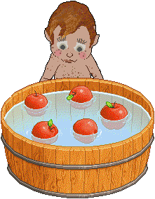 apple bobbing tub toy