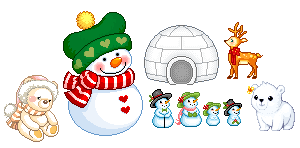 winter snuggles toy set